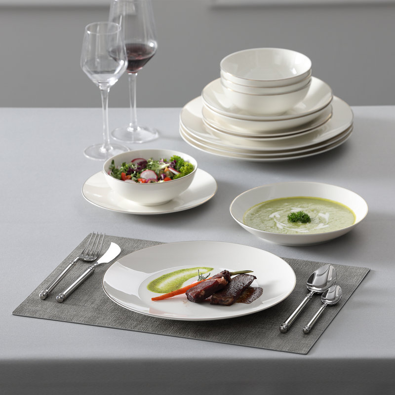 Everly Quinn Bone China Dinnerware Set Service for 4 & Reviews Wayfair